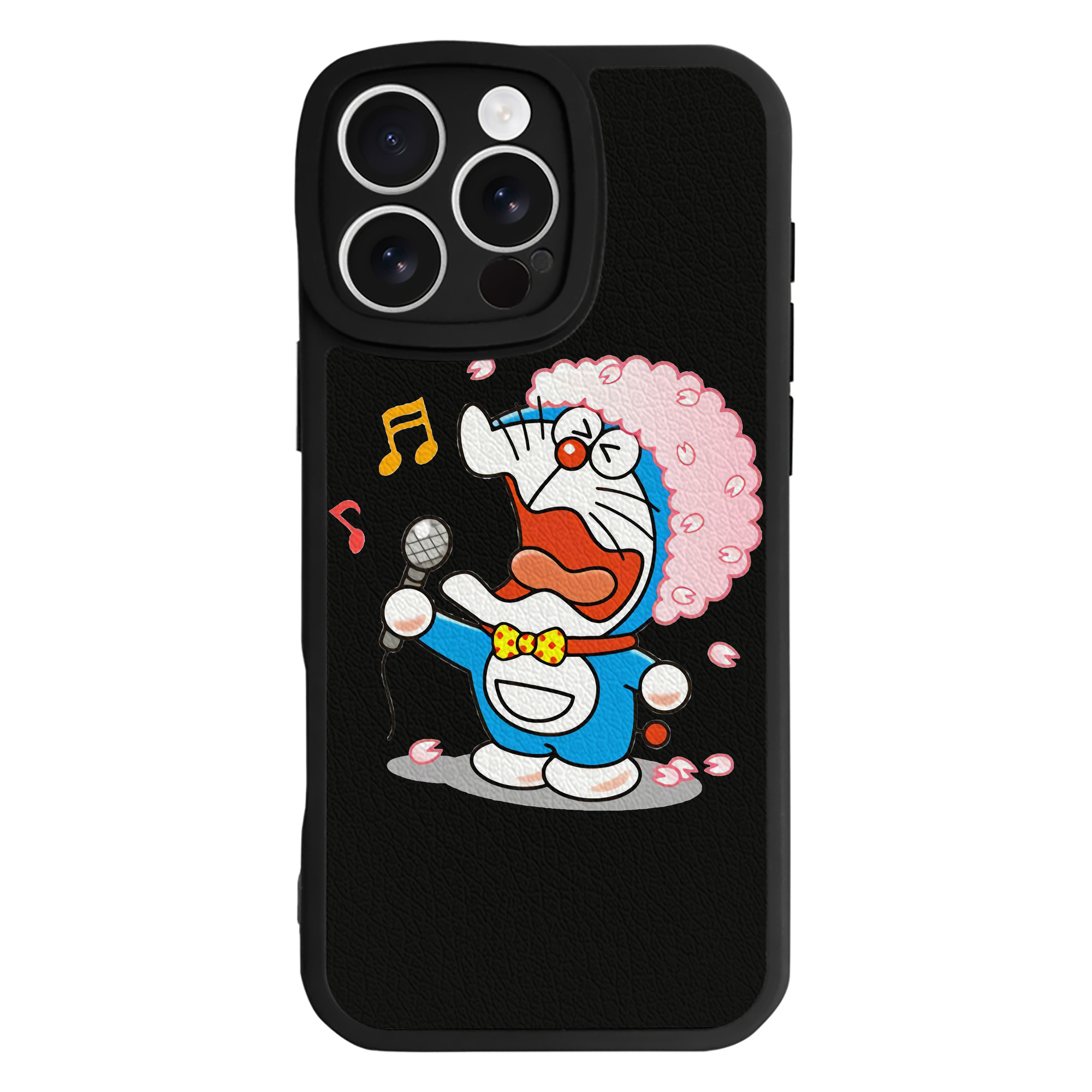 （画像用） ドラえもん Doraemon 【iPhone 16シリーズ対応】シリコンスマホケース（レザー調） 材質：シリコン